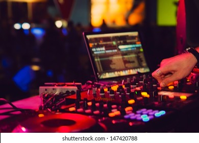 Nightclub Parties DJ. Sound Equipment