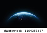 Nightly Earth in the outer space. Abstract wallpaper. City lights on planet. Civilization. Elements of this image furnished by NASA