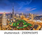 Nighttime view of Dubai