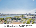 Niigata City Gymnasium and Shinano River
View of Niigata Prefecture, Japan