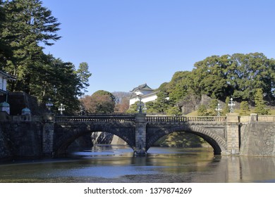 Nijubashi Bridge Of Edo Castle In Tokyo, Japan