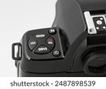 Nikon F-801 SLR camera on white background