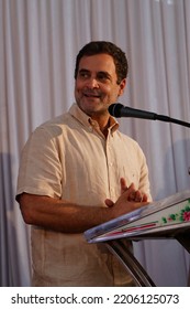 Nilambur , Kerala - India - 09 -05 -2022 : Rahul Gandhi Speech In Nilambur Amal College 