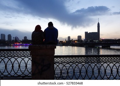 Nile River At Sunset - Cairo, Egypt

