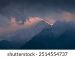 Nilgiri north seen from Mustang in Nepal