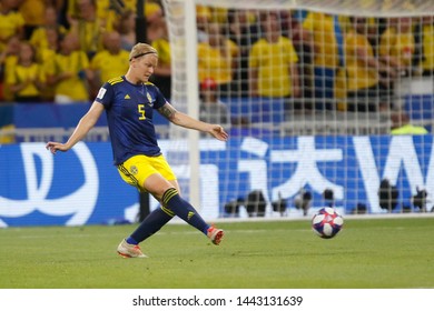 Nilla Fischer Od Sweden During FIFA Women's World Cup France 2019 Semi-final Football Match Netherlands Vs Sweden On July 3, 2019 Groupama Stadium Lyon France