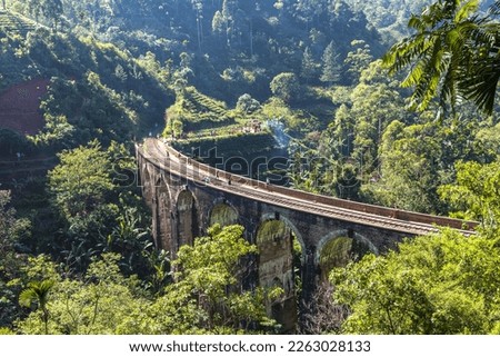 Nine arch bridge in Nuwara Eliya, Sri Lanka
