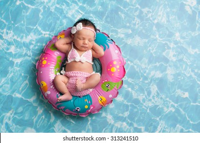 newborn baby swimming ring