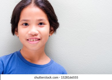 Nine Years Old Thai Girl Blue Stock Photo 1528166555 | Shutterstock