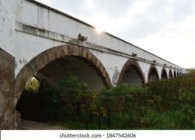 The Nine-arched Bridge At  The Hortobágy National Park, Hungary's Great Plain.