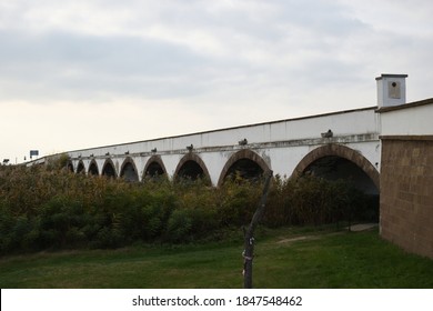 The Nine-arched Bridge At  The Hortobágy National Park, Hungary's Great Plain.