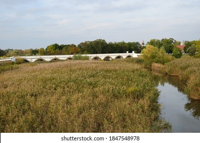 The Nine-arched Bridge At  The Hortobágy National Park, Hungary's Great Plain.