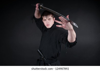 Ninja Spy Saboteur Stealth Assassin Feudal Stock Photo 124987892 ...