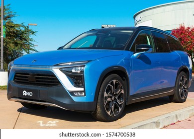 NIO ES8 Is An All-electric, 7-seater Midsize Sport Utility Vehicle Manufactured By Chinese Automobile Manufacturer NIO - San Jose, California, USA - November, 2019