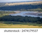 Niobrara National Scenic River in Nebraska summer times 