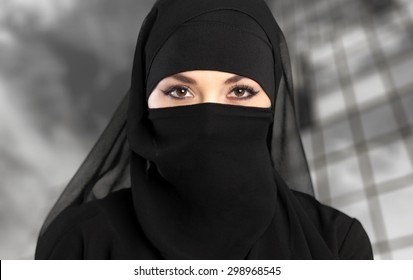 Niqab, Saudi, Muslim.