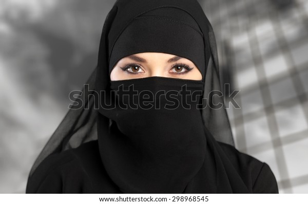 Niqab Saudi Muslim Stock Photo 298968545 