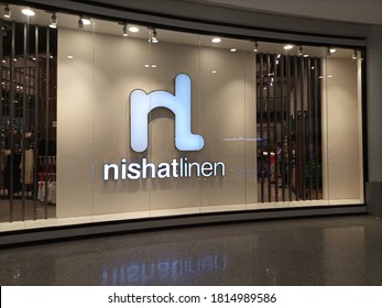 Nishat linen store in lucky one mall   - Karachi Pakistan - Sep 2020