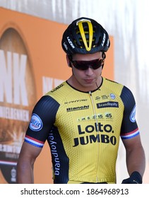 Nispen, The Netherlands - June 30, 2018: National Championships Men's Elite Road Race, Dylan Groenewegen