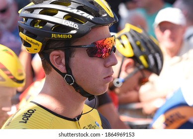 Nispen, The Netherlands - June 30, 2018: National Championships Men's Elite Road Race, Dylan Groenewegen