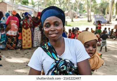 Nitekela Village Resident, Asumini Matola Poses For A Picture With Her Child After Attending The Health And Nutrition Session In Newala District, Mtwara Region, Tanzania On February 25, 2022