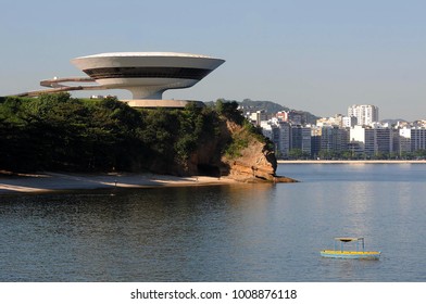 Niteroi, Brazil, September 26, 2009.
MAC - Museum Of Contemporary Art Of Niterói In The State Of Rio De Janeiro.