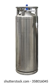 Nitrogen Tank Isolated On Background