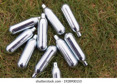 Nitrous Oxide Metal Bulbs Or Laughing Gas Recreational Drug Use