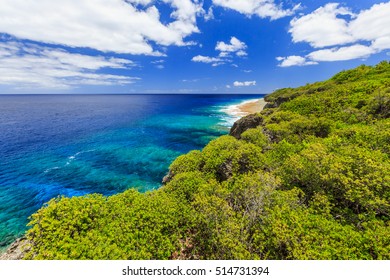 Niue Island. Hikutavake Reef In Alofi