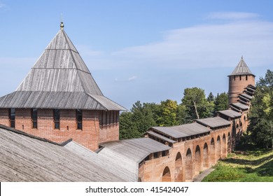 Nizhny Novgorod Kremlin Walls, Russia.