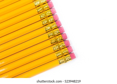 No 2 Pencils Isolated On White Background