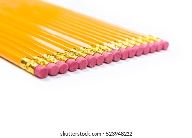 No 2 Pencils Isolated On White Background