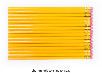 No 2 Pencils Isolated On White Background