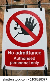 No admittance warning sign - Shutterstock ID 1108628399