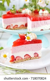 No Bake Strawberry Cheesecake With Jello