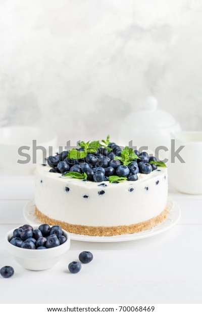 No Baked Cottage Cheese Cheesecake Fresh Stock Photo Edit Now