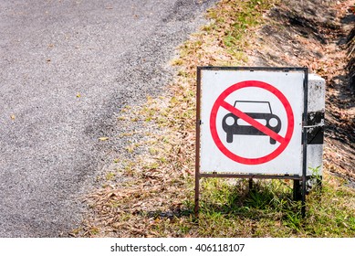 No Car Or No Parking Sign