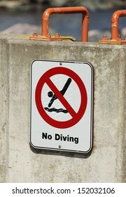 No Diving No Jumping Warning Sign Stock Photo 152032106 | Shutterstock