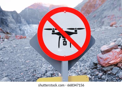 No drone sign