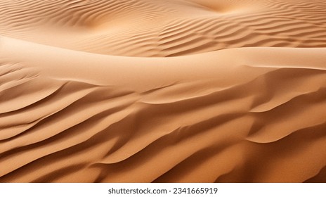 With no end in sight, rolling empty sand dunes consume the frame as a minimalist beige landscape background. - Powered by Shutterstock