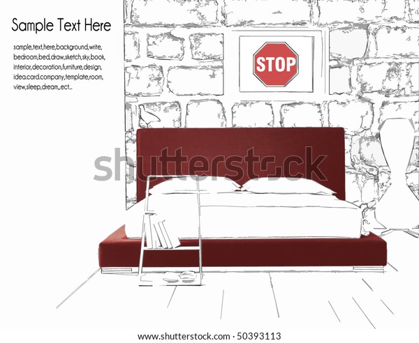 No Entrance Pop Bedroom Background Stock Photo Edit Now