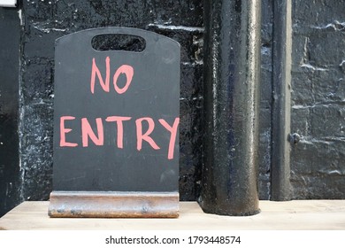 No Entry Sign Board Pub Restaurant Stock Photo 1793448574 | Shutterstock