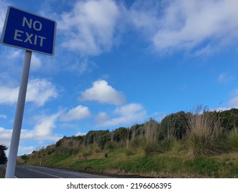 No Exit Sign And Sky