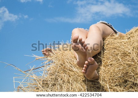 Similar – Happy children playing in the park