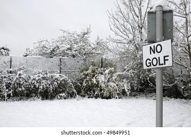 no golf sign