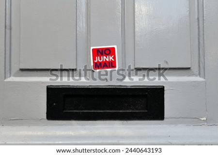 Similar – Image, Stock Photo Metal flap with stickers