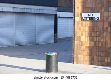 No Loitering Sign In London To Fight Knife Crime In Council Estate