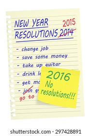 No More New Year Resolutions, List. Why Bother?