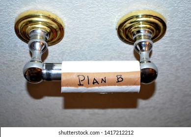 No More Toilet Paper In My Coworker Bathroom Now I Must Go To Plan B.