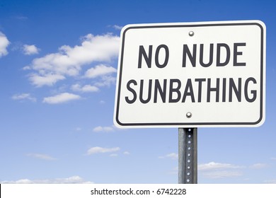 No Nude Sunbathing